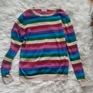 Sugarhill Brighton Rainbow Sparkly Sweater UK Size 16
